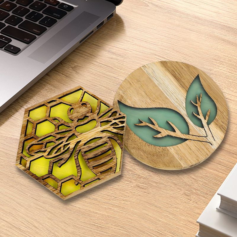 Wood Coasters for Laser Engraving (11)(001)
